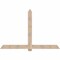 Ekena Millwork Eugene Smooth Timber Gable Bracket, Douglas Fir, 84"W x 56"H x 3 1/2"D x 5 1/2"F, 16/12 Pitch GBW084X56X0406EUG00SDF - alternate 1
